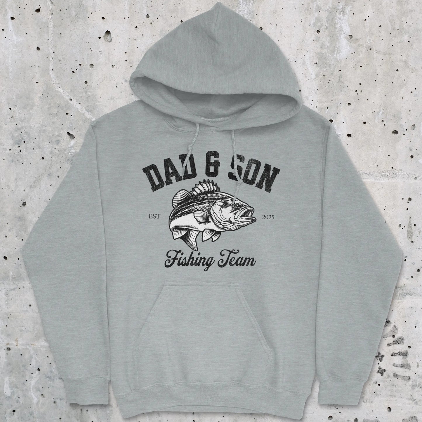 Sport Grey, Dad & Son Fishing Team Hoodie – fish-room