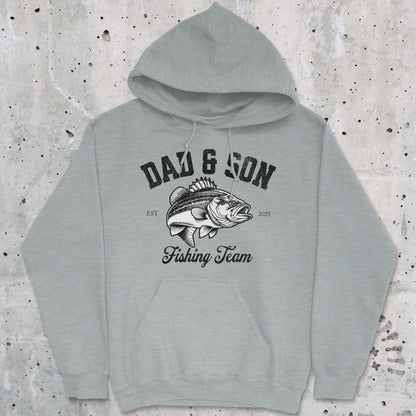 Sport Grey, Dad & Son Fishing Team Hoodie – fish-room