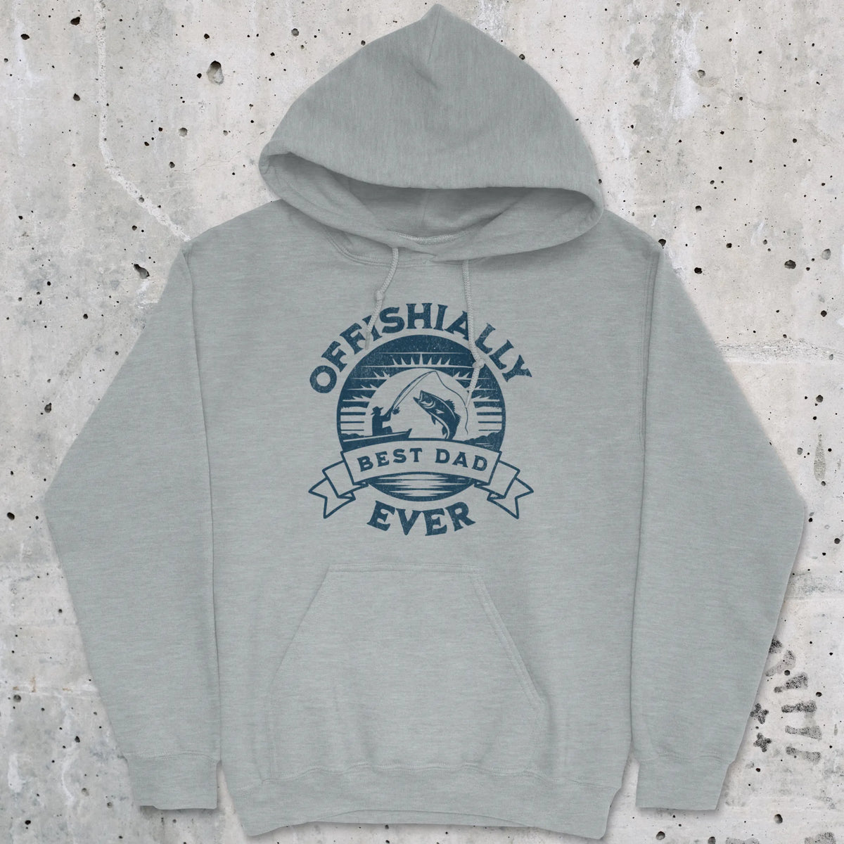 Sport Grey, Offishially Best Dad Ever Hoodie – fish-room