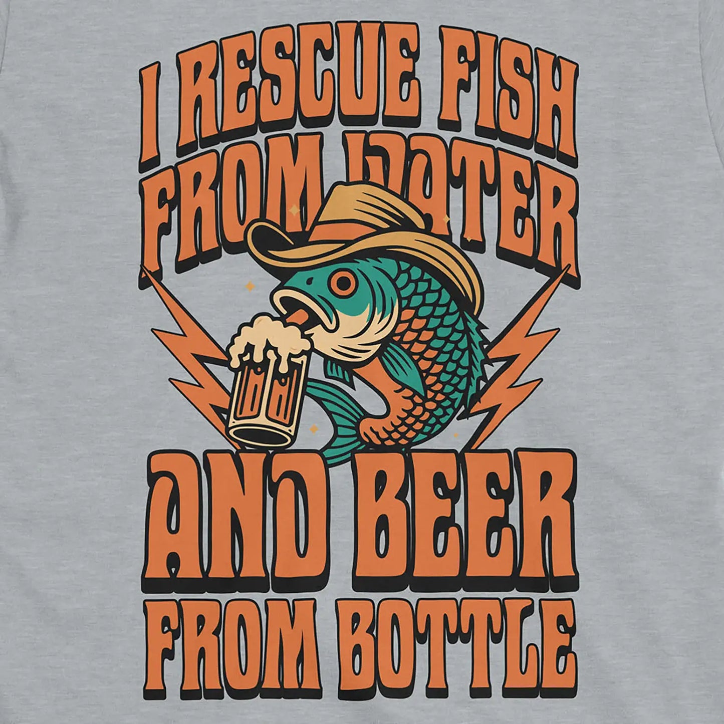 Beer & Bass – Classic Combo Tee Sport Grey T-Shirt