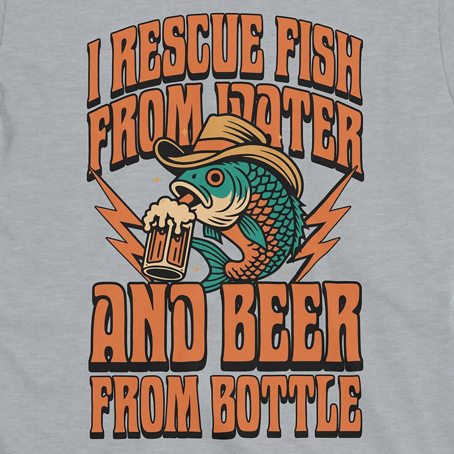 Beer & Bass – Classic Combo Tee Sport Grey T-Shirt