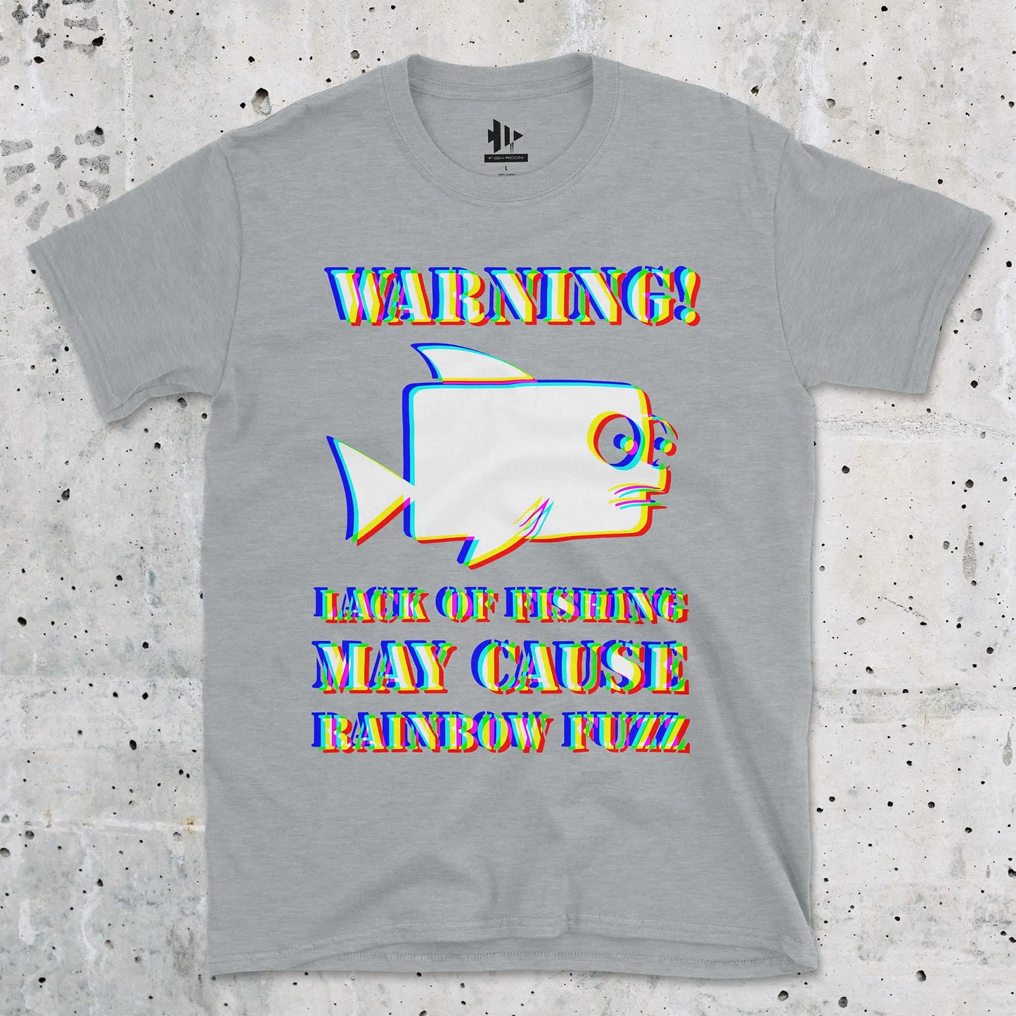 Sport Grey, Lack of Fishing May Cause Rainbow Fuzz Tee – fish-room
