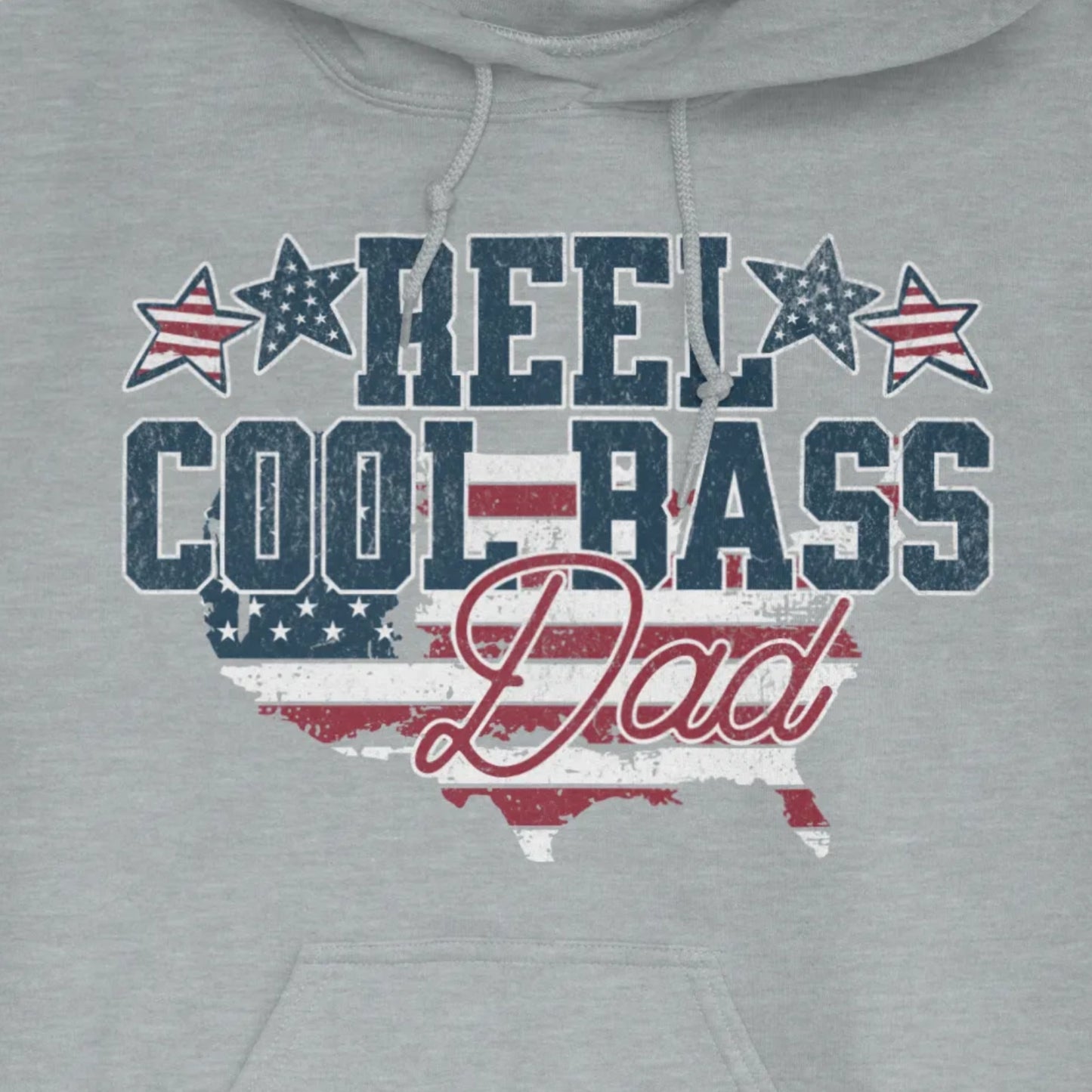Sport Grey, Reel Cool Bass Dad Hoodie – fish-room