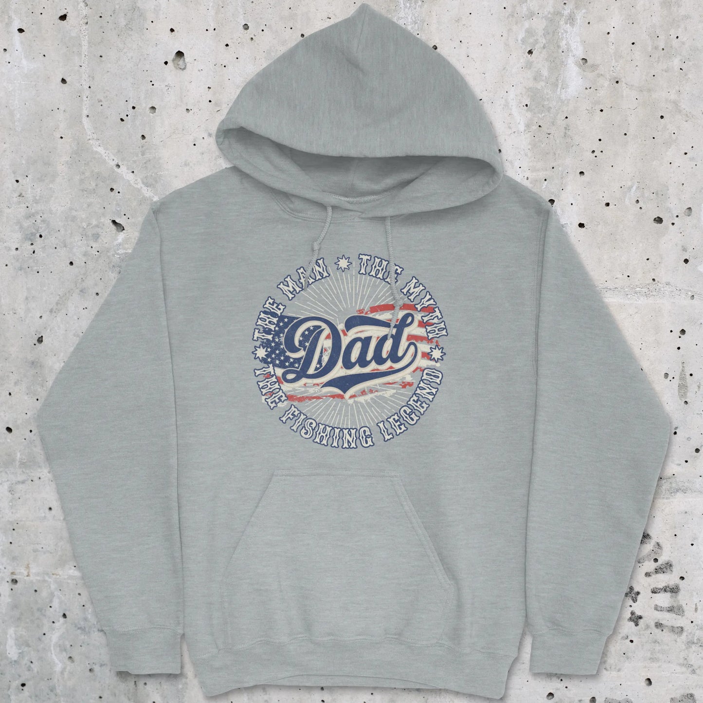 Sport Grey, Legendary Dad Fishing Hoodie – fish-room