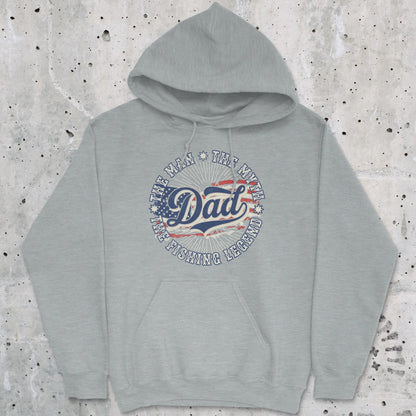 Sport Grey, Legendary Dad Fishing Hoodie – fish-room