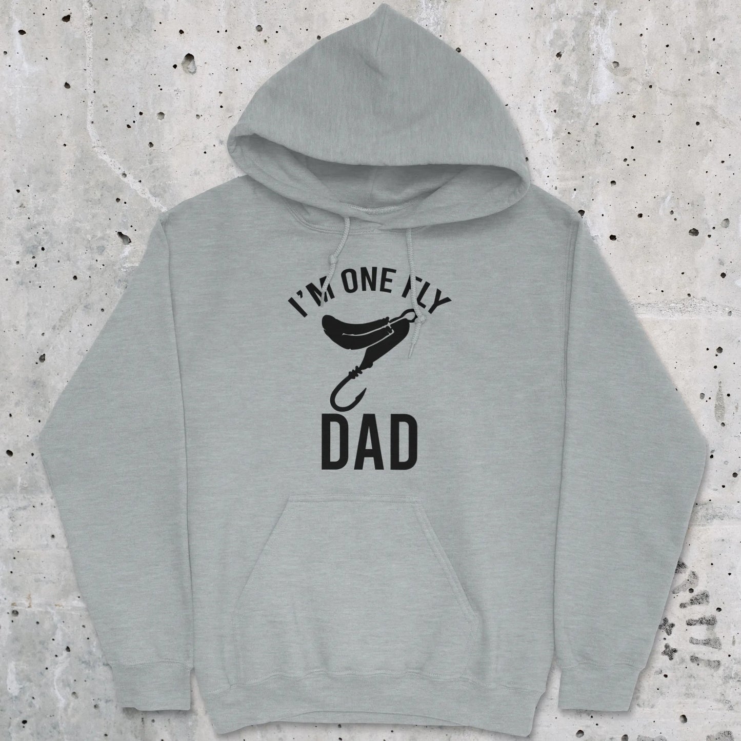 Sport Grey, I'm One Fly Dad Hoodie – fish-room