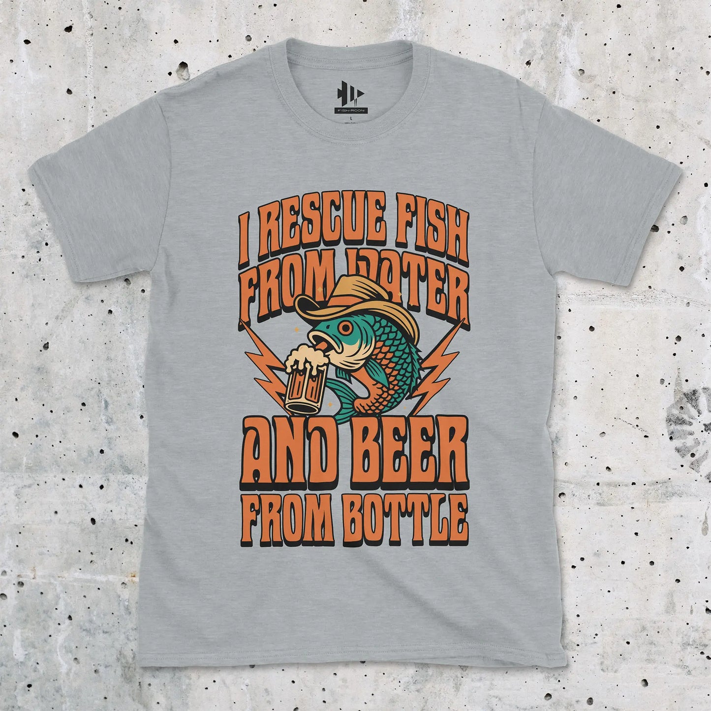 Beer & Bass – Classic Combo Tee Sport Grey T-Shirt