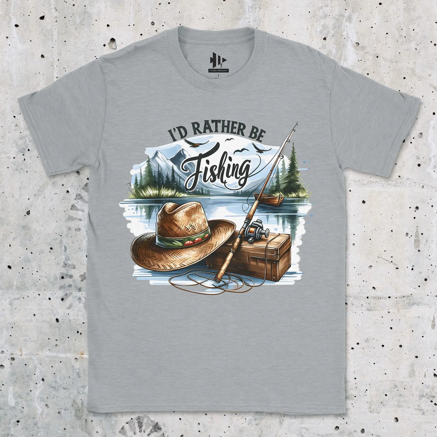 Sport Grey, I'd Rather Be Fishing Tee – fish-room