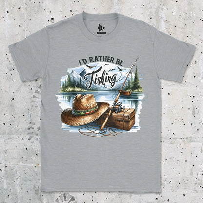 Sport Grey, I'd Rather Be Fishing Tee – fish-room
