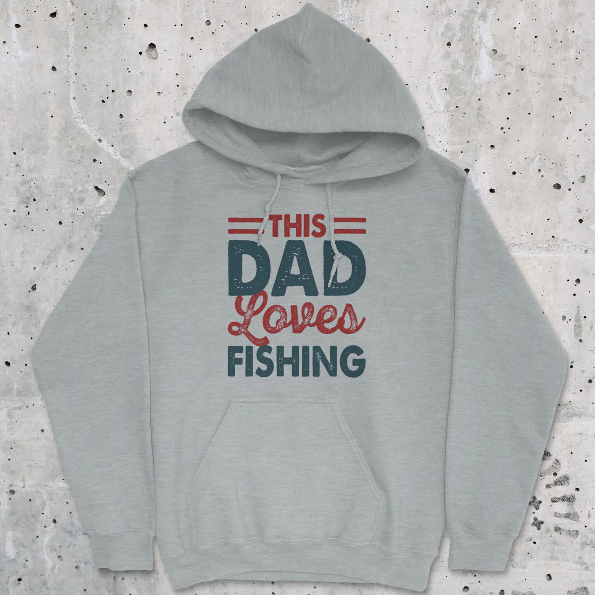 Sport Grey, This Dad Loves Fishing Hoodie – fish-room