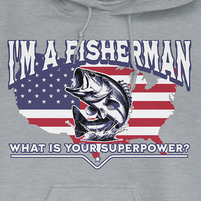 Sport Grey, Fisherman Superpower Hoodie – fish-room