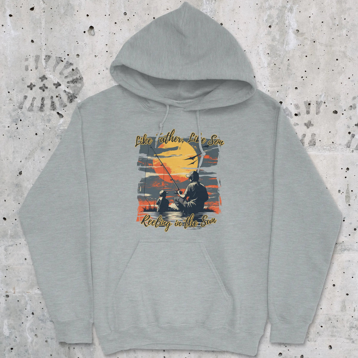 Sport Grey, Like Father Like Son Hoodie – fish-room