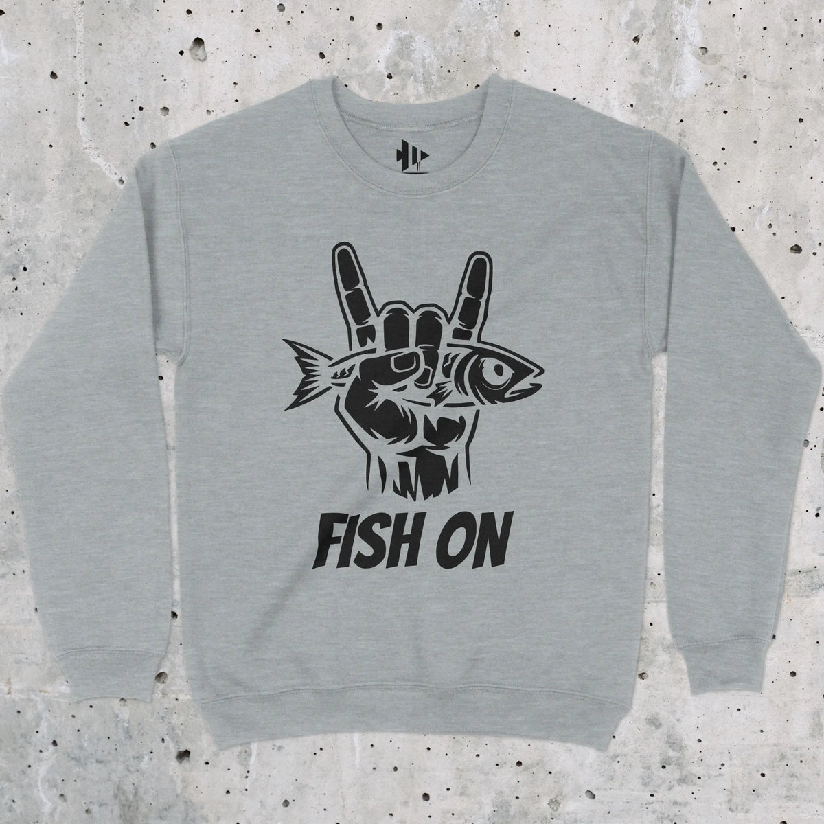 Sport Grey, Fish On Sweatshirt – fish-room
