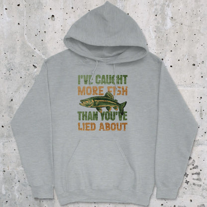 Sport Grey, I've Caught More Fish Than You Lied About Hoodie – fish-room