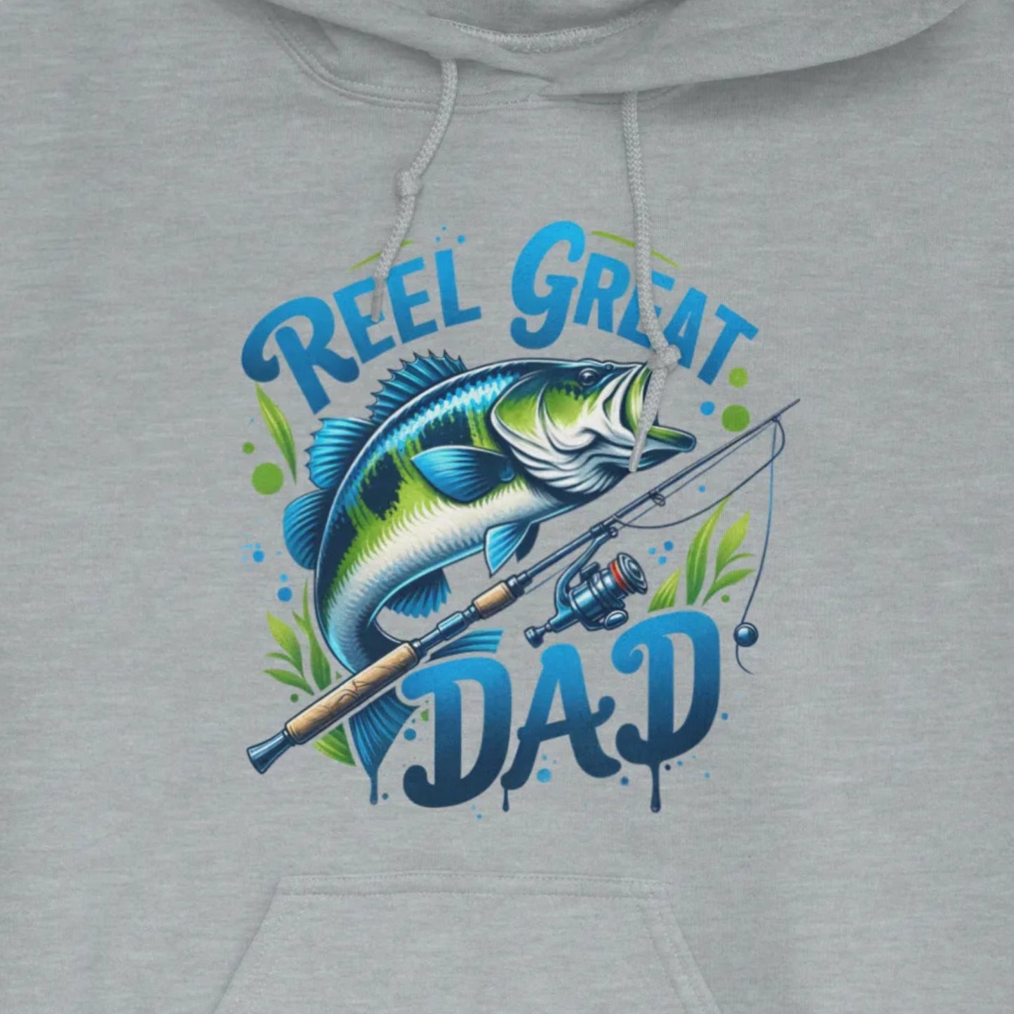 Sport Grey, Reel Great Dad Hoodie – fish-room