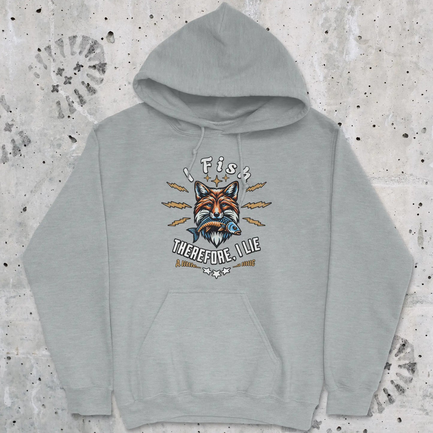 Sport Grey, I Fish, Therefore I Lie... A Little Hoodie – fish-room