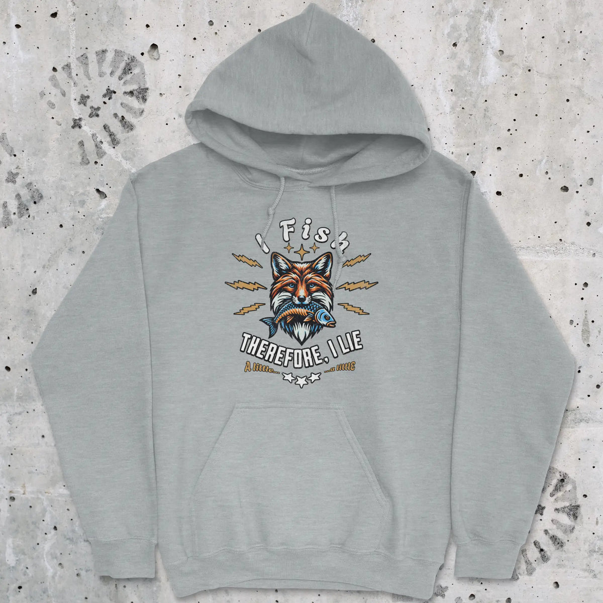 Sport Grey, I Fish, Therefore I Lie... A Little Hoodie – fish-room