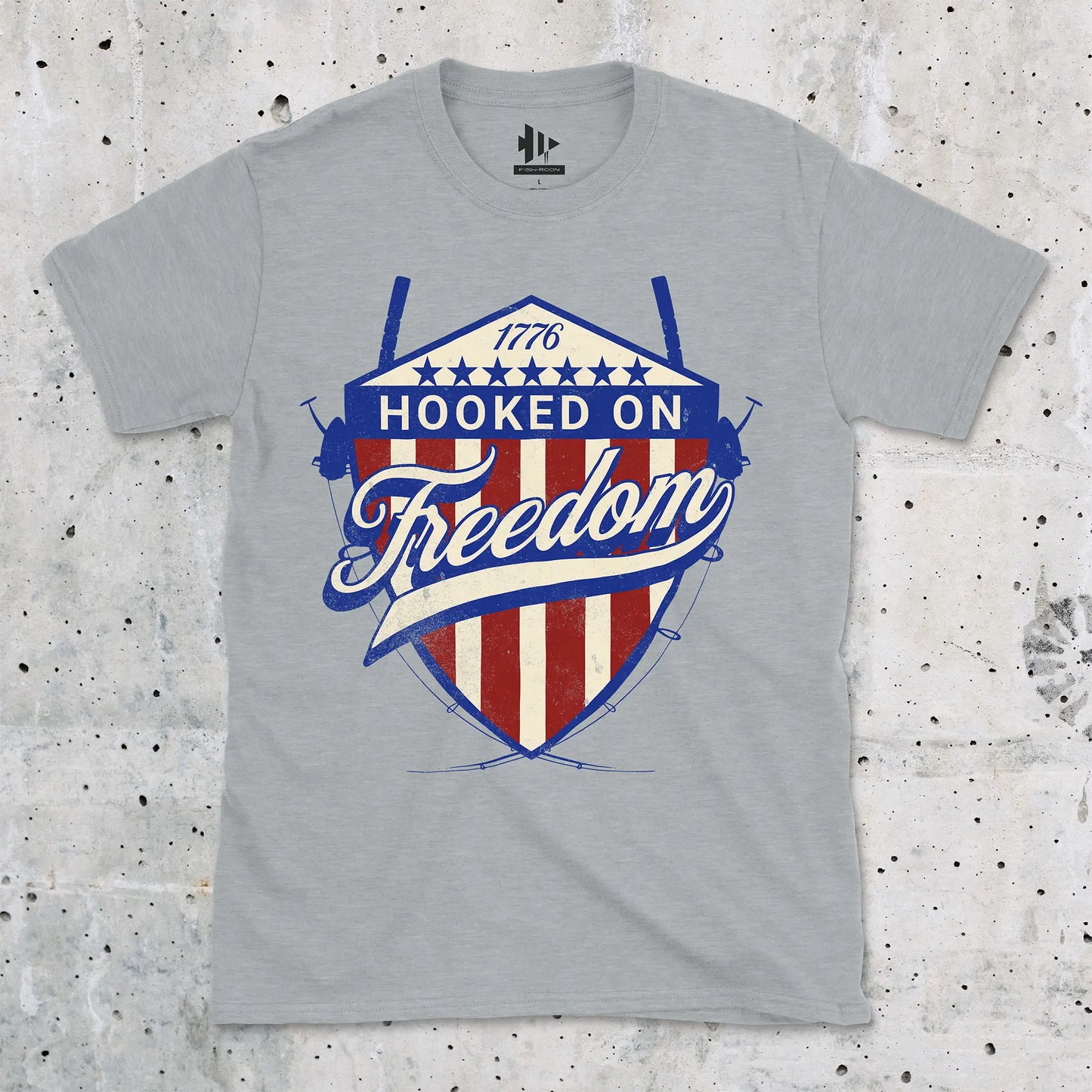 Sport Grey, Hooked On Freedom Tee – fish-room