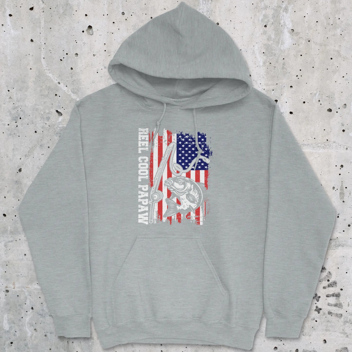Sport Grey, Reel Cool Papaw Hoodie – fish-room