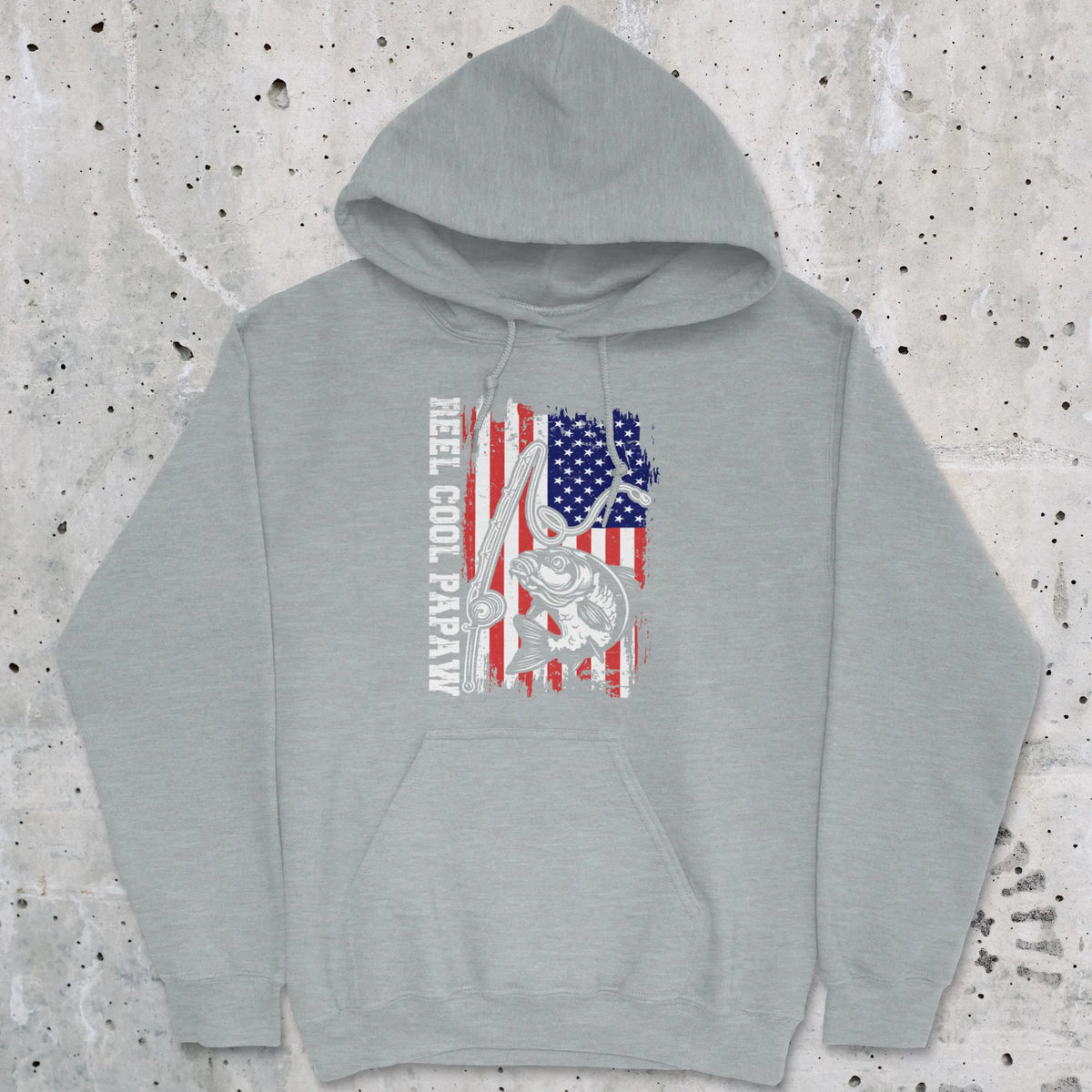 Sport Grey, Reel Cool Papaw Hoodie – fish-room