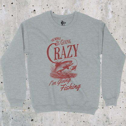 Sport Grey, The World Is Going Crazy Sweatshirt – fish-room