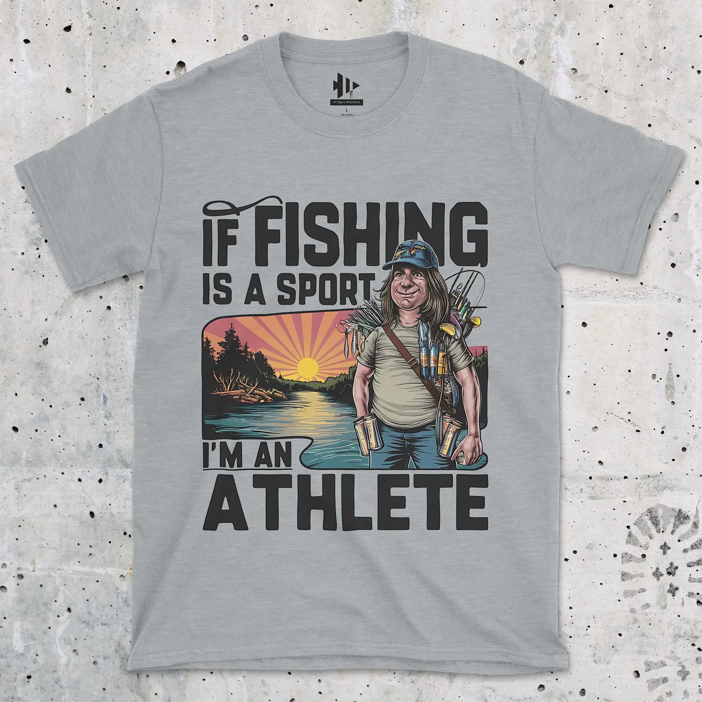 Sport Grey, Fishing Athlete Tee – fish-room