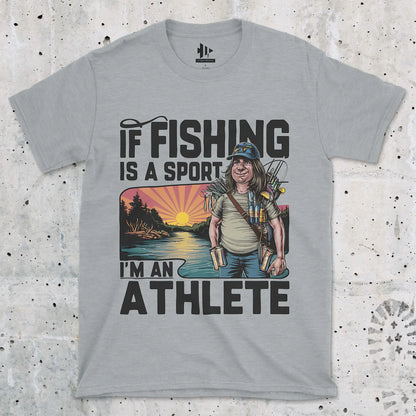 Sport Grey, Fishing Athlete Tee – fish-room