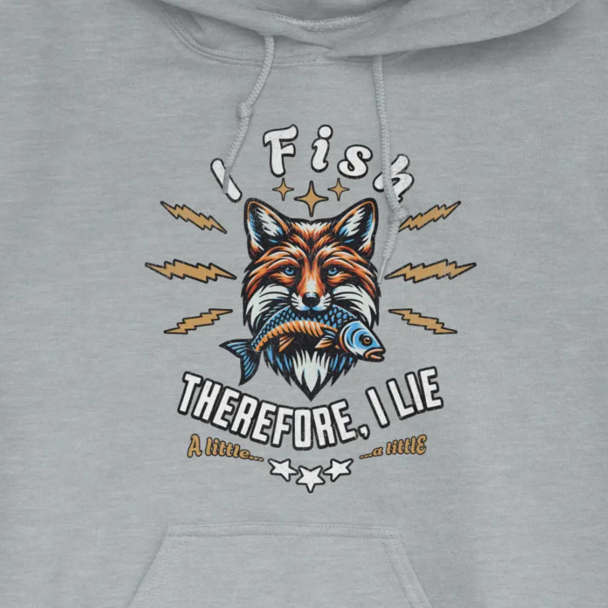 Sport Grey, I Fish, Therefore I Lie... A Little Hoodie – fish-room