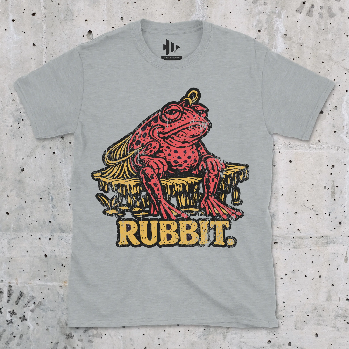 Sport Grey, Rubbit Frog Lure Fishing Tee – fish-room