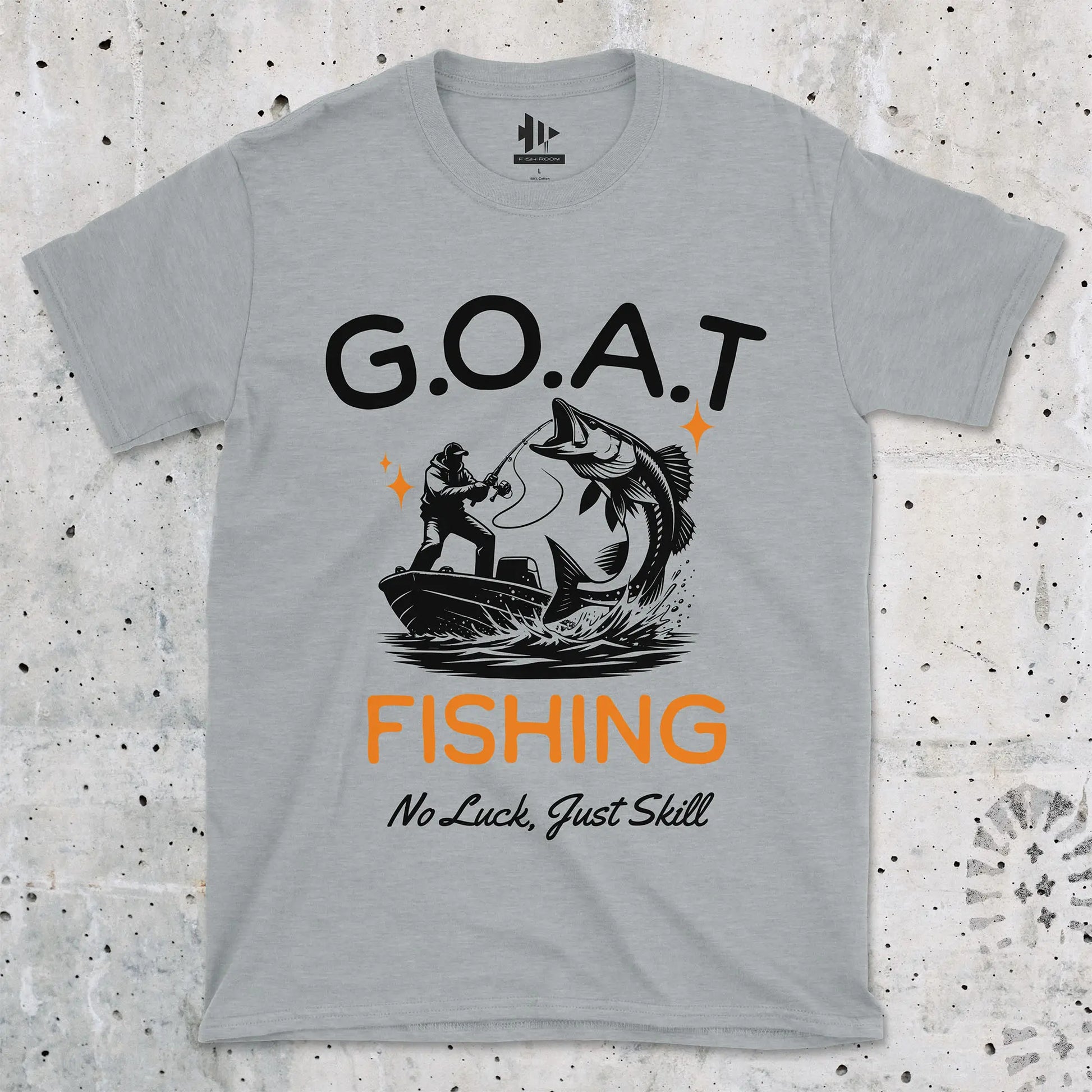 Sport Grey, GOAT Fishing Tee – fish-room