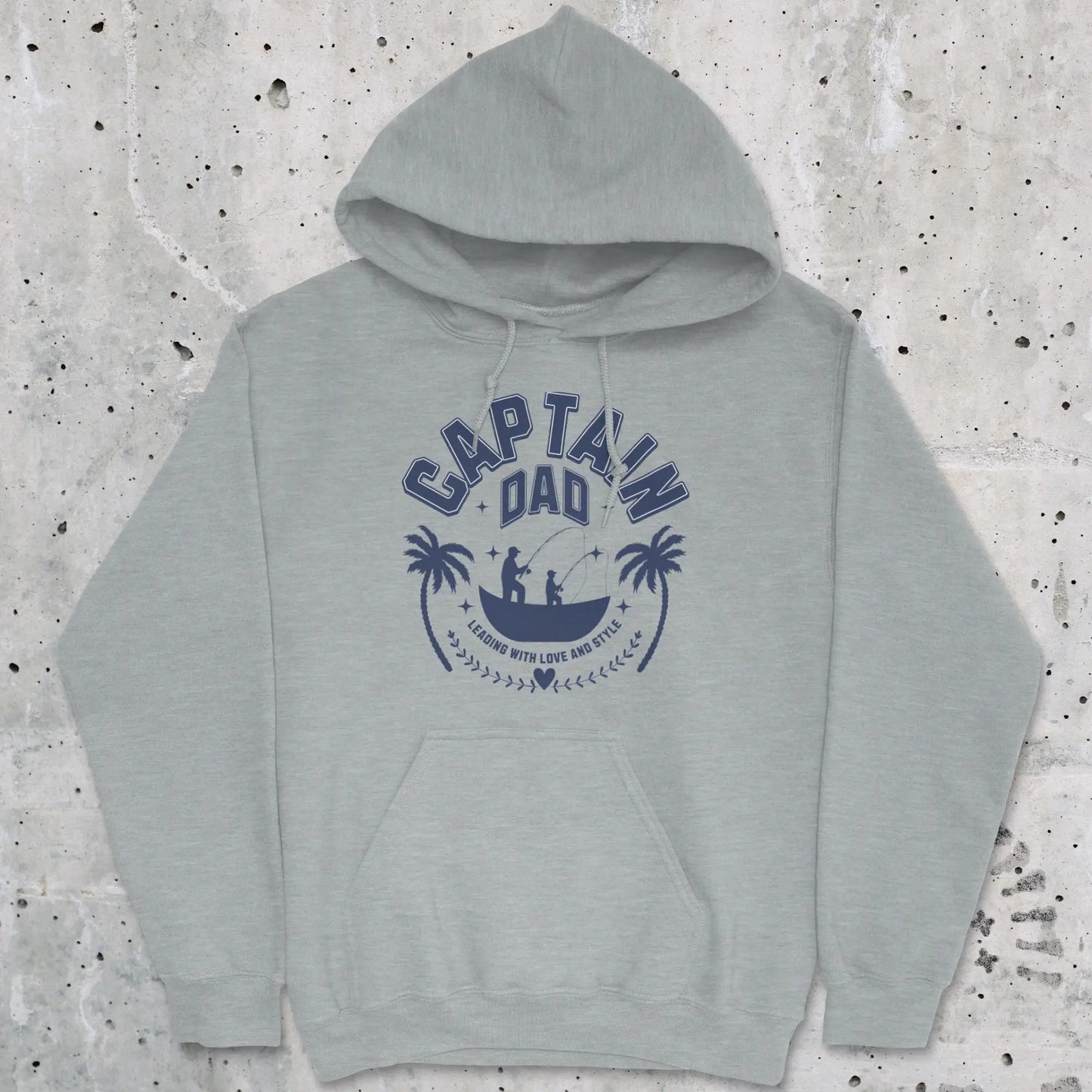 Sport Grey, Captain Dad Hoodie – fish-room