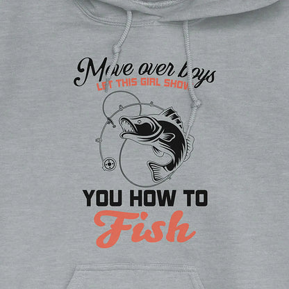 Sport Grey, Move Over Boys! Hoodie – fish-room