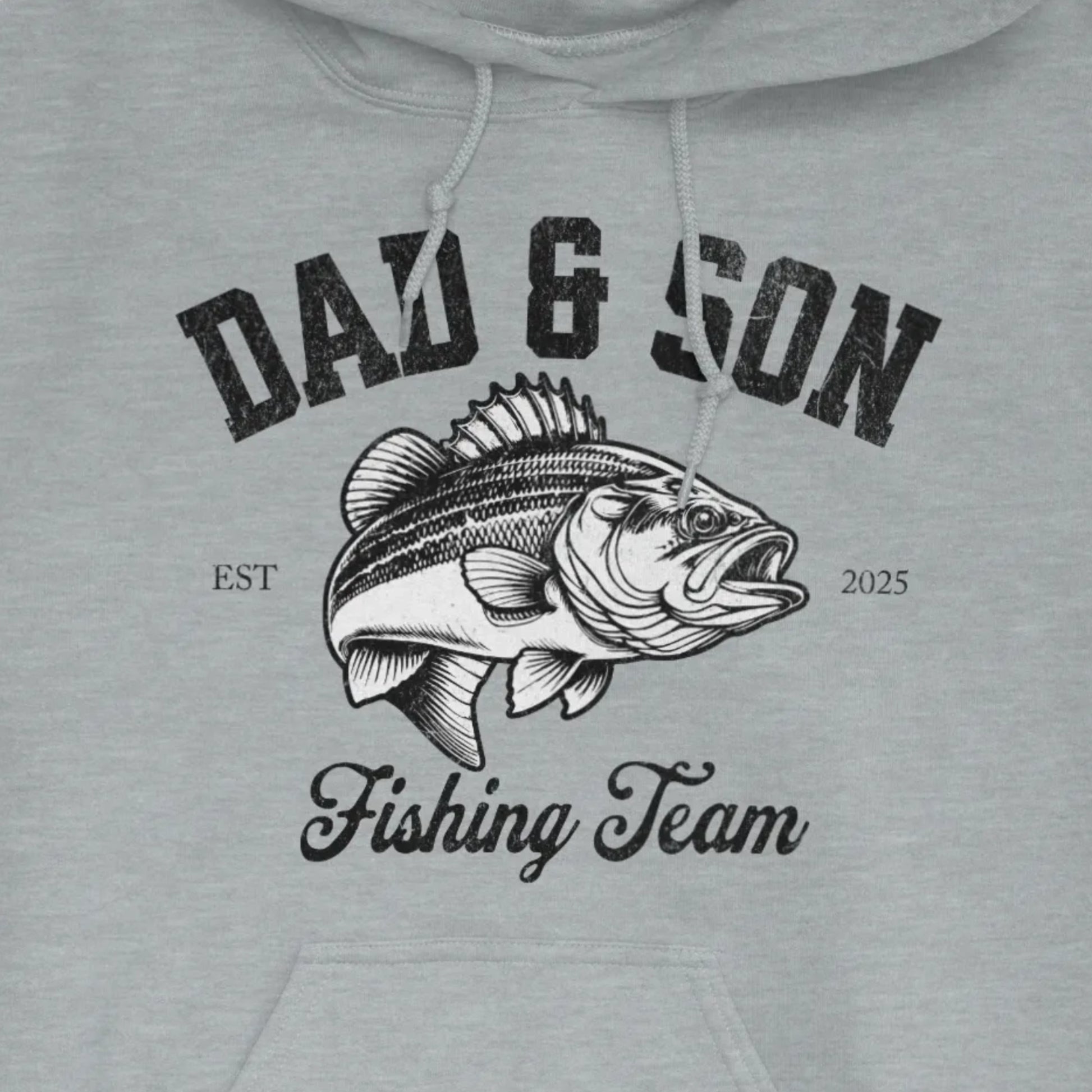 Sport Grey, Dad & Son Fishing Team Hoodie – fish-room