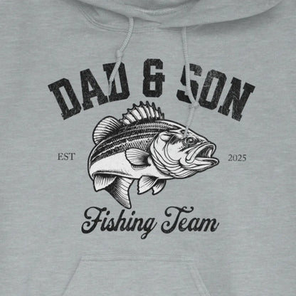 Sport Grey, Dad & Son Fishing Team Hoodie – fish-room