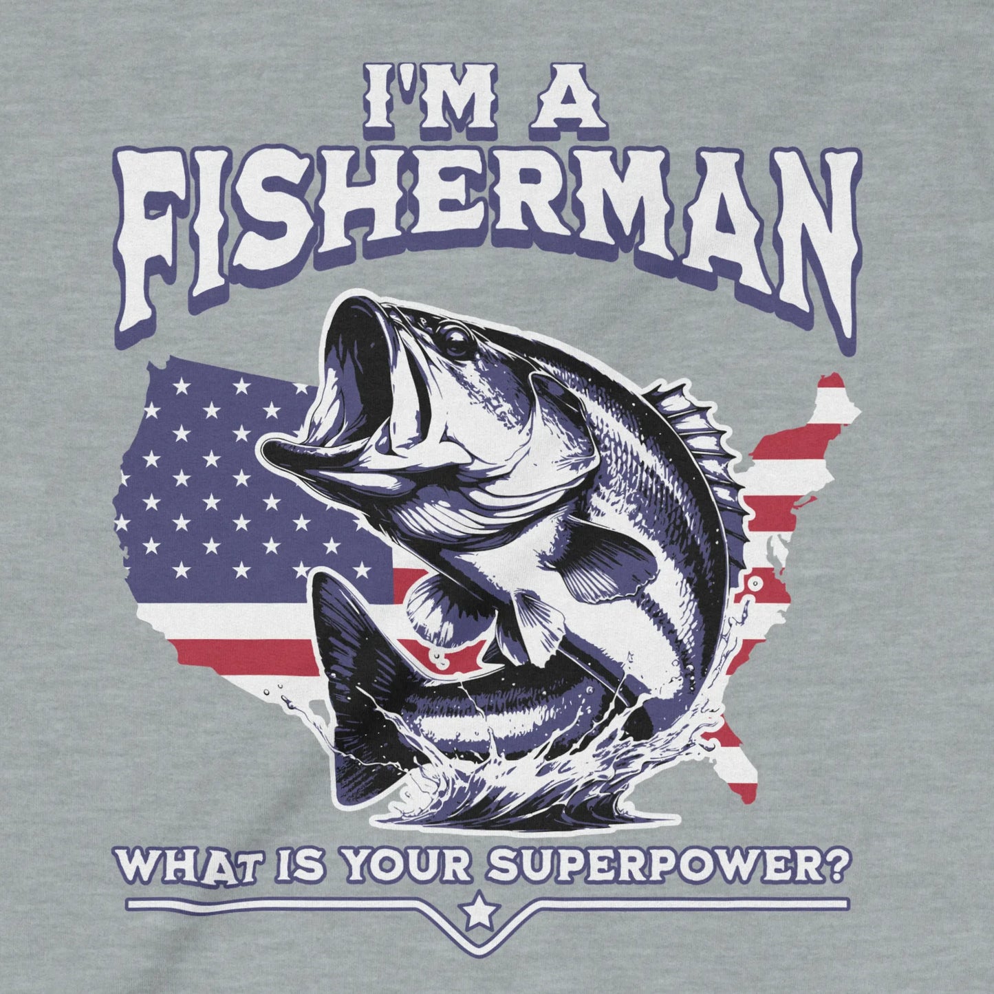 Sport Grey, Fisherman Superpower Sweatshirt – fish-room