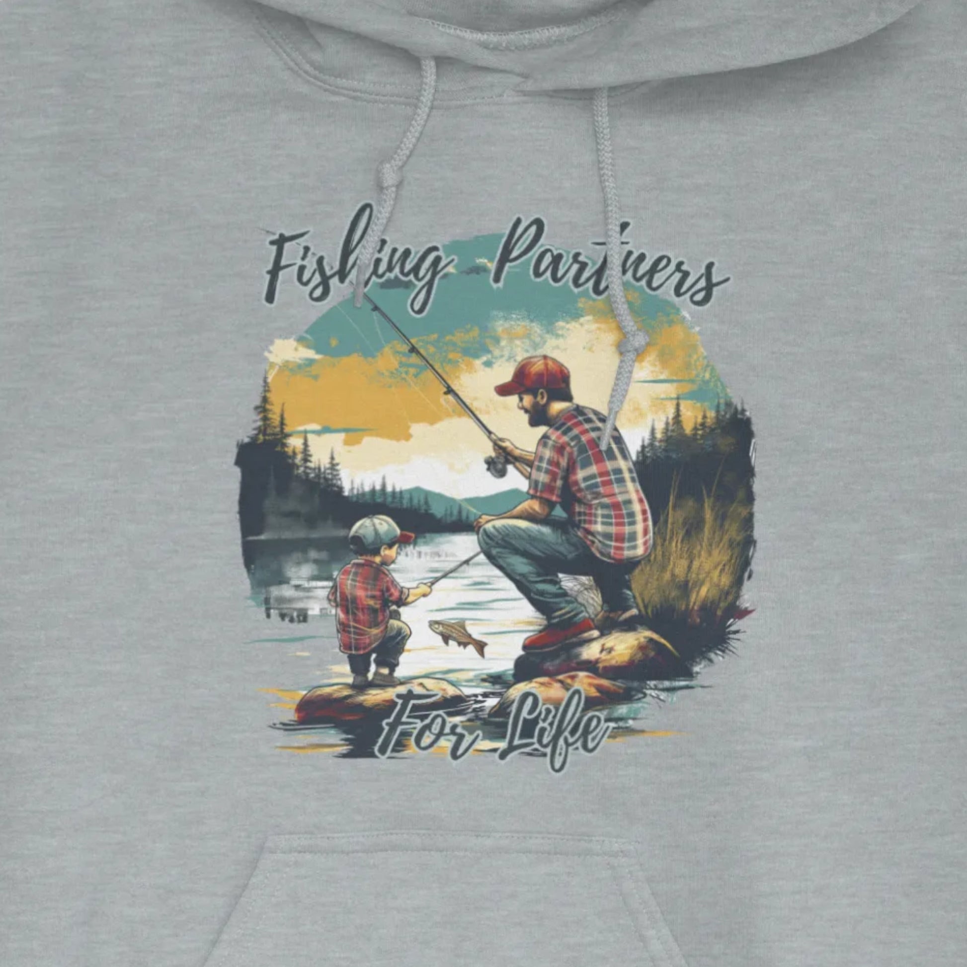 Sport Grey, Fishing Partners for Life Hoodie – fish-room