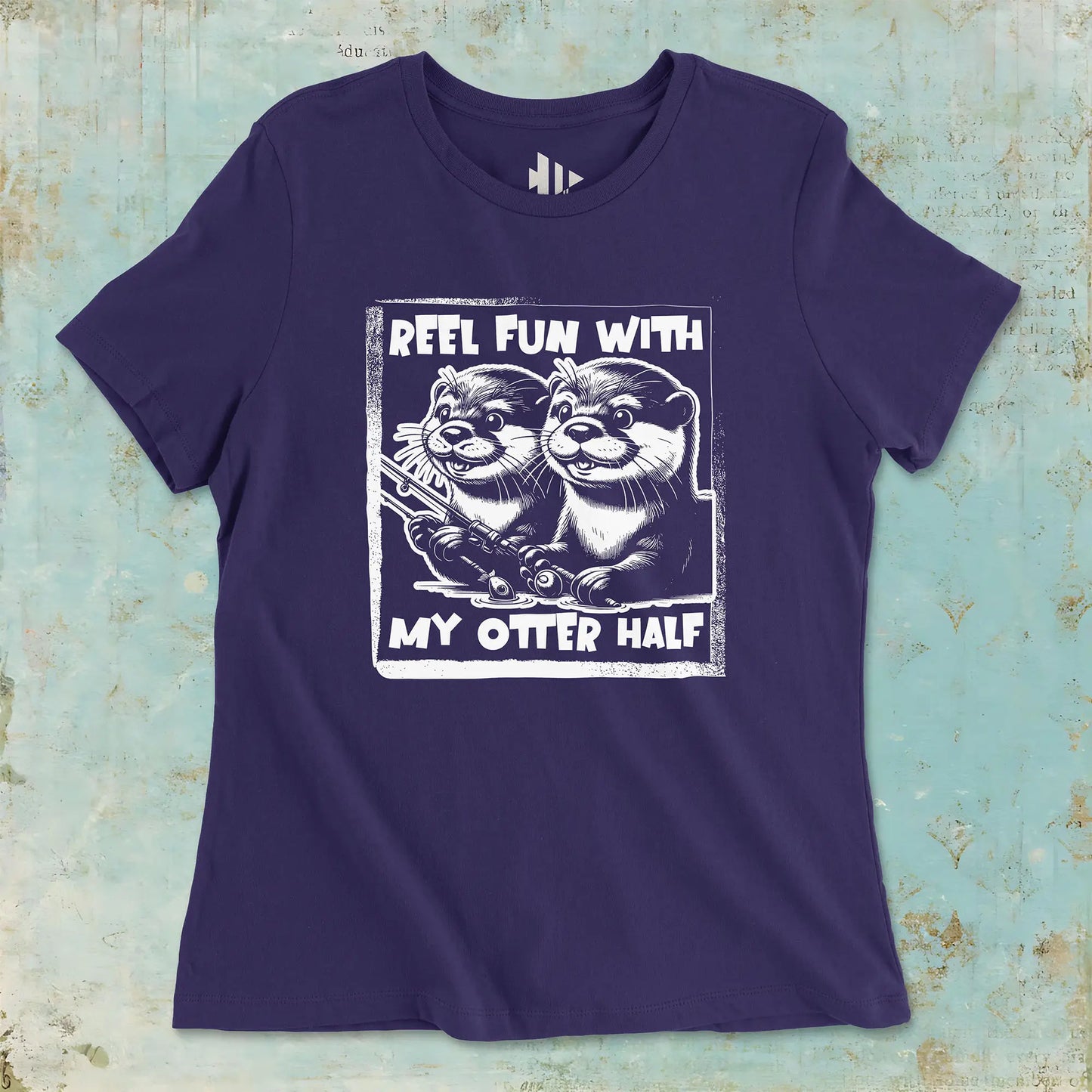 Team Purple, Reel Fun with My Otter Half  Women Tee – fish-room