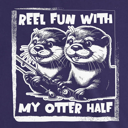 Team Purple, Reel Fun with My Otter Half  Women Tee – fish-room