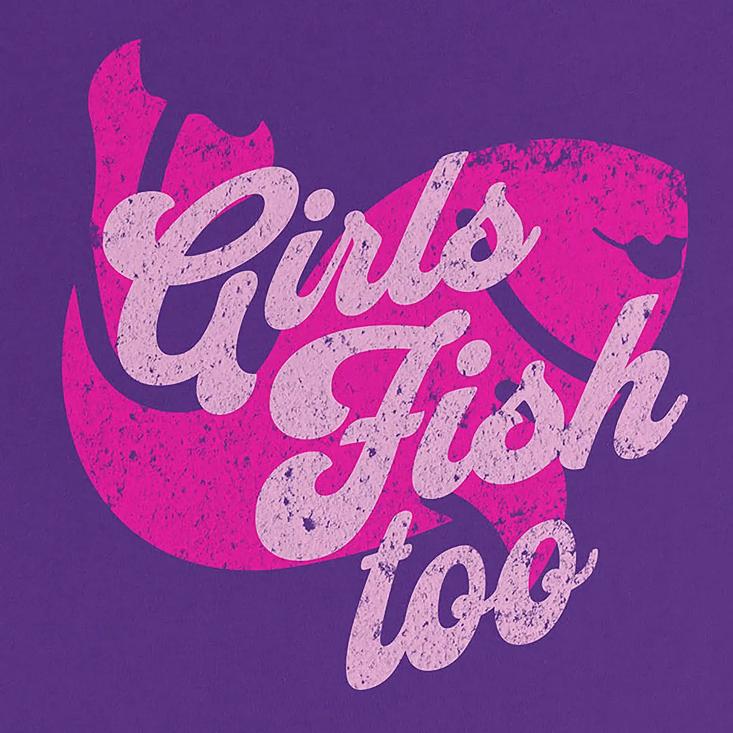 Team Purple, Girls Fish Too Ladies’ Tee – fish-room