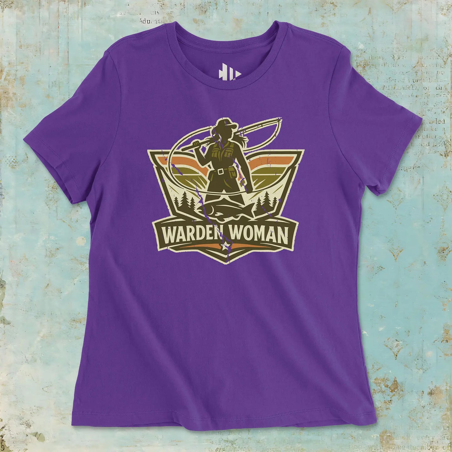 Team Purple, Warden Woman Ladies’ Tee – fish-room