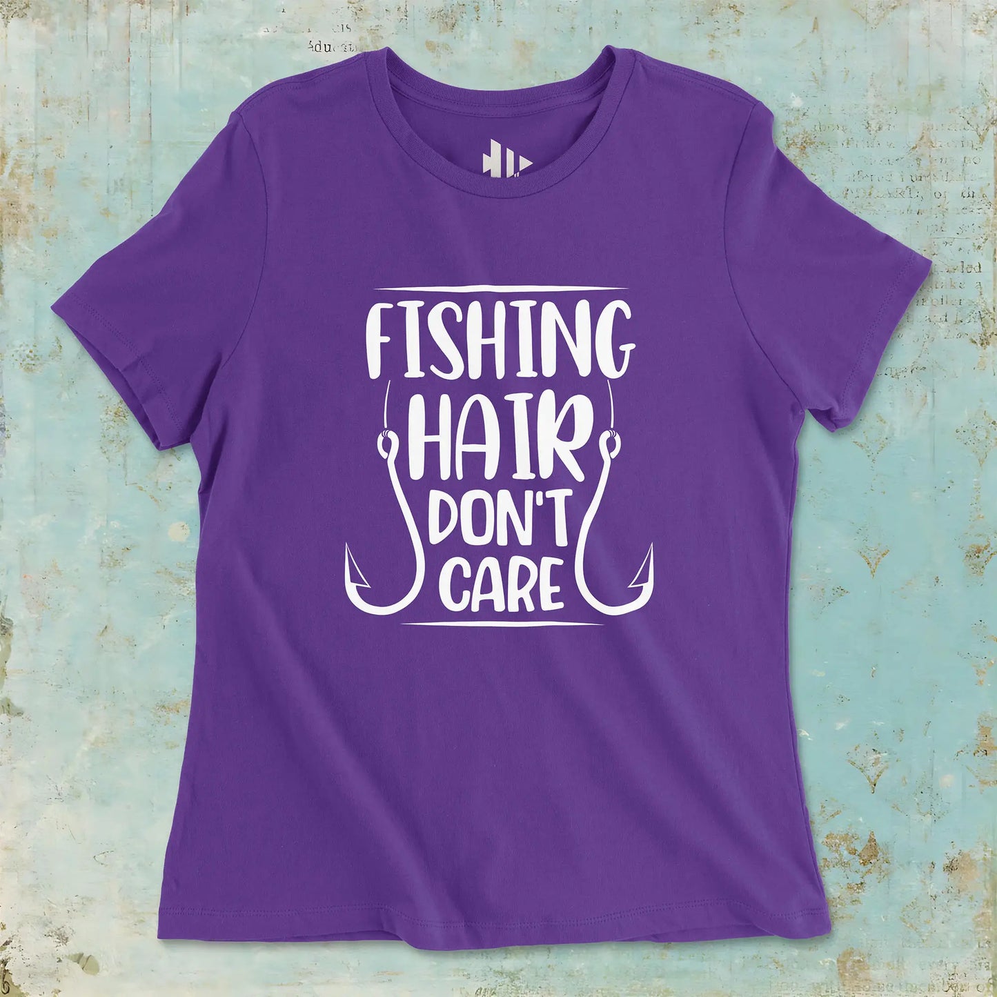 Team Purple, Fishing Hair Don't Care Ladies’ Tee – fish-room