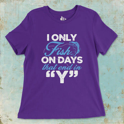 Team Purple, ‘Y’-Day Fishing Ladies’ Tee – fish-room