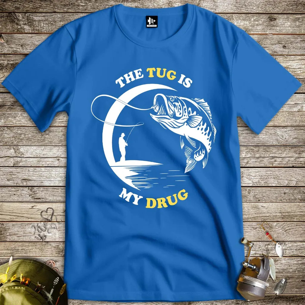 The Tug Is My Drug Tee Royal T-Shirt