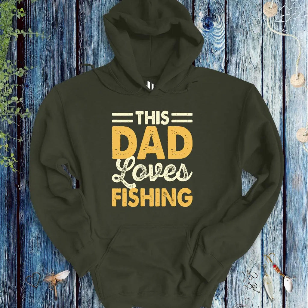 This Dad Loves Fishing Hoodie - FISH - ROOM LLC