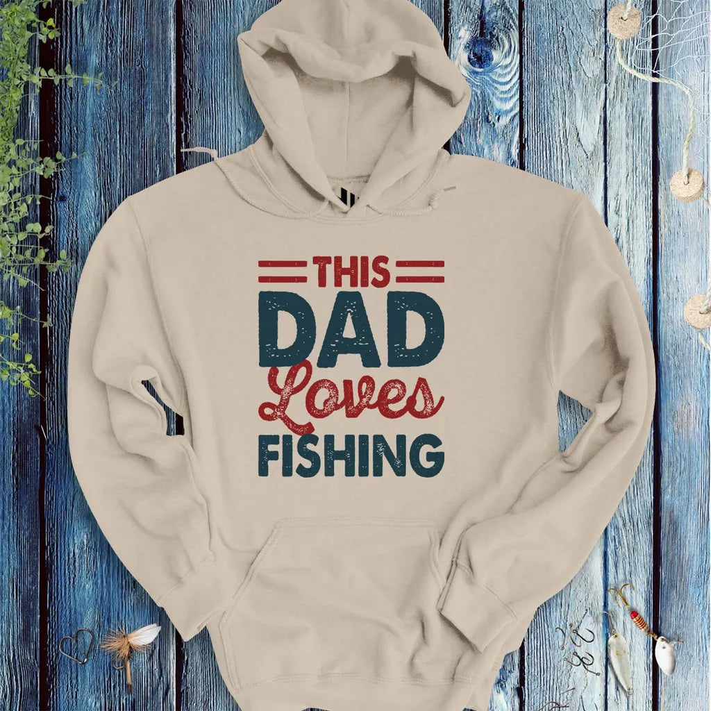 This Dad Loves Fishing Hoodie - FISH - ROOM LLC