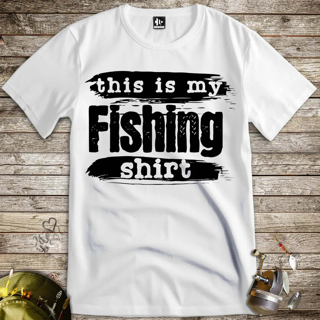This is My Fishing Shirt White T-Shirt