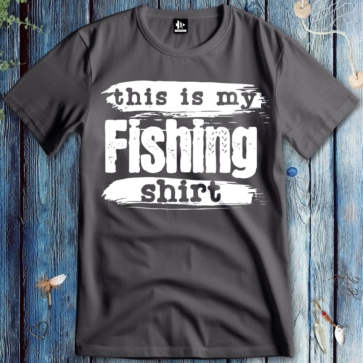 fish-room llc T-Shirt Charcoal / S This is My Fishing Shirt