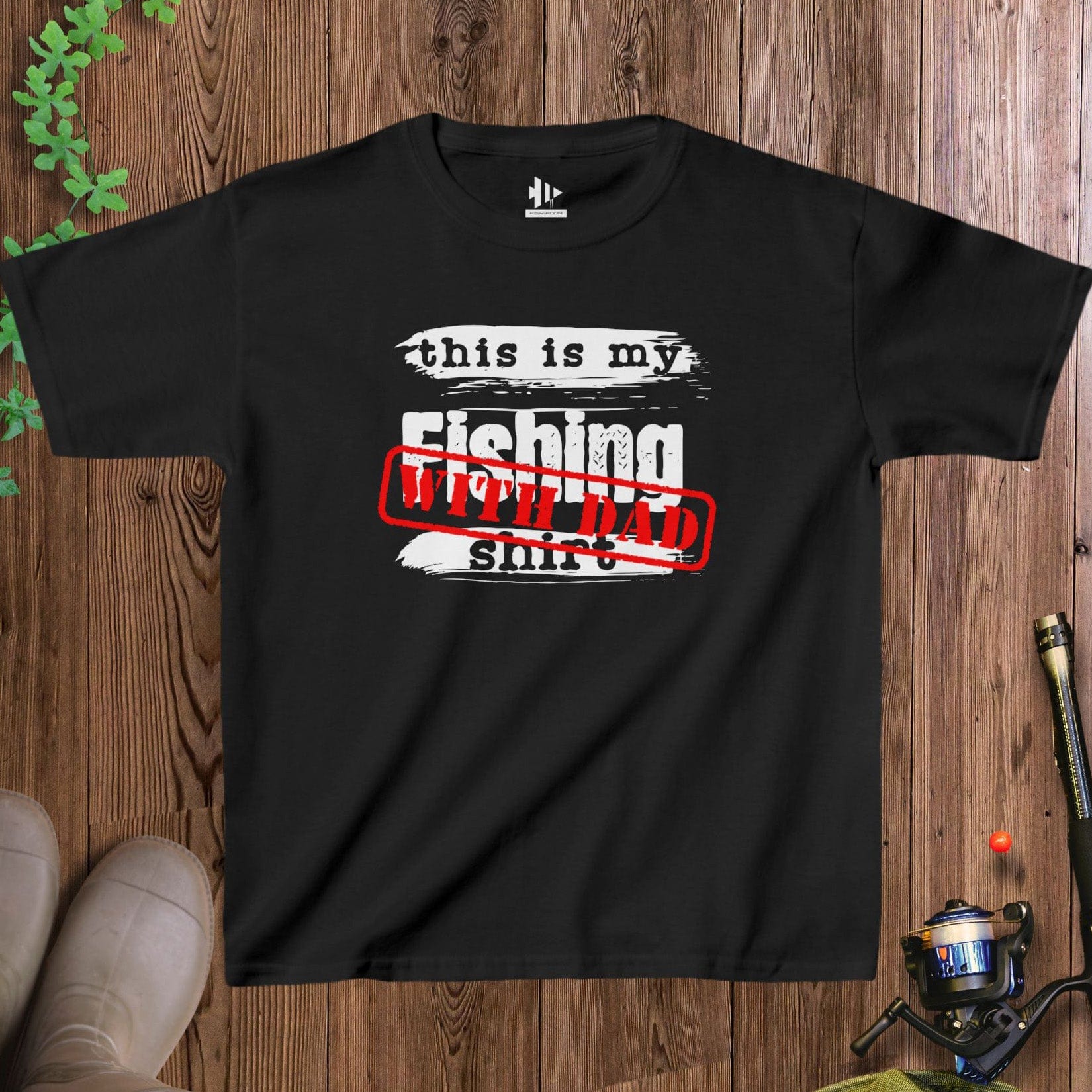 fish-room llc Kids T-Shirt Black / XS This is My Fishing With Dad T-Shirt for Kids