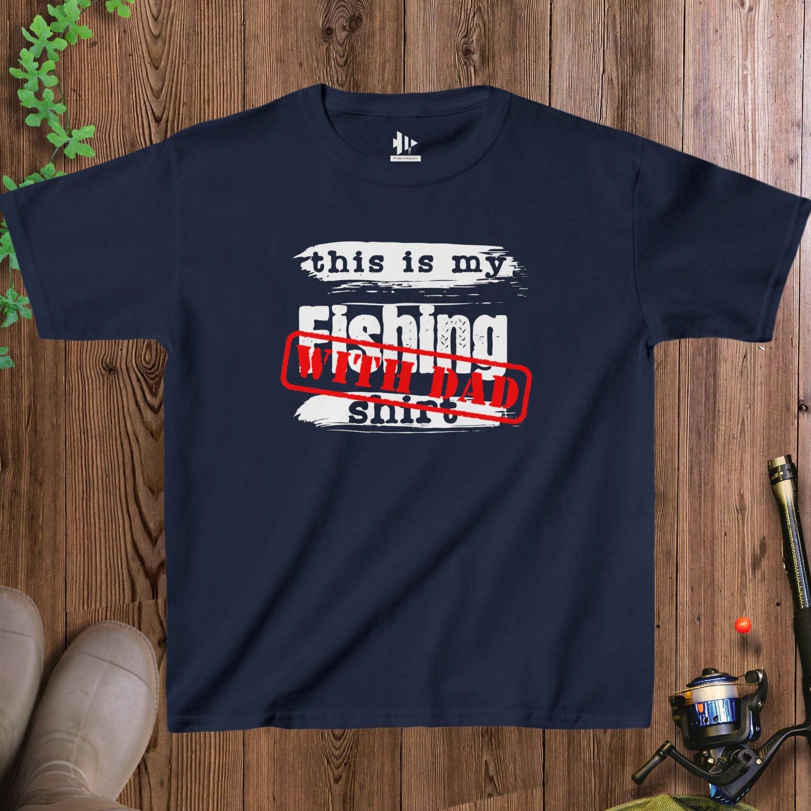 fish-room llc Kids T-Shirt Navy / XS This is My Fishing With Dad T-Shirt for Kids