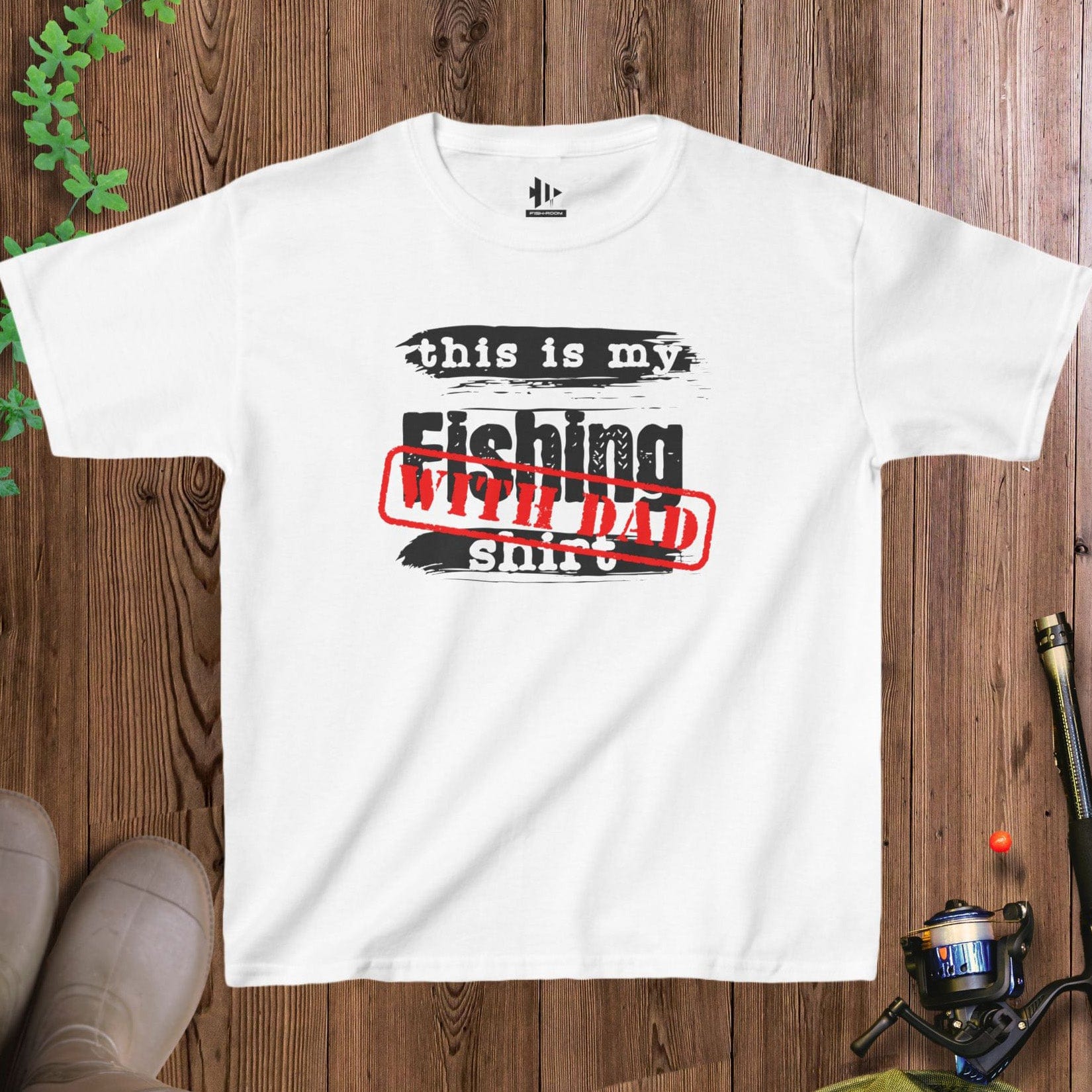 fish-room llc Kids T-Shirt White / XS This is My Fishing With Dad T-Shirt for Kids